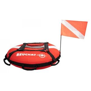 142860-rettungsboje-tauchen-beuchat-apnee-focus-rot-weiss-schwarz-tu