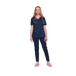 chwwe610-navy-t-shirt-herzversteck-frau-cherokee-marine