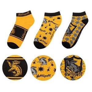 hpe60665-socken-cinereplicas-harry-potter-hufflepuff-x3-gelb-schwarz-grau-35-45