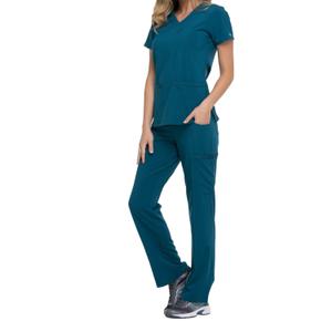 dke625-caribbeanblue-t-shirt-herzversteck-frau-dickies-medical-caribbean-blue