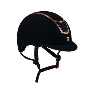 etu00004-black-rosegold-reithelm-equestro-modello-eclipse-plain-velvet-black-rosegold