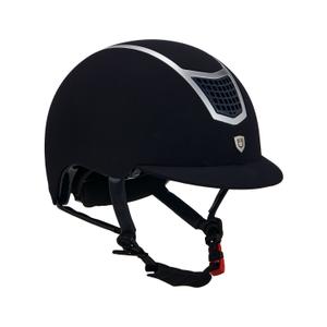 etu00004-navy-silver-reithelm-equestro-eclipse-plain-velvet-marine-silber