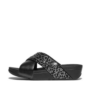 je2-090-slides-fitflop-lulu-crystal-mix-metallic-cross-schwarz