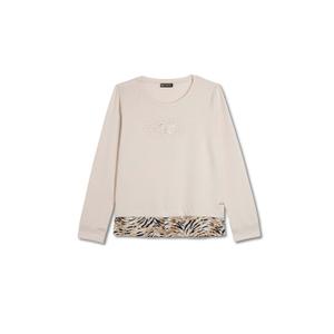 s25wsls4-zan103-damen-sweatshirt-mit-bluse-freddy-white-sand-zebra-animalier