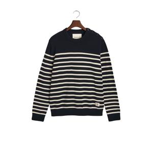 8060100-433-gestreifter-rundhals-pullover-aus-baumwolle-gant-abendblau
