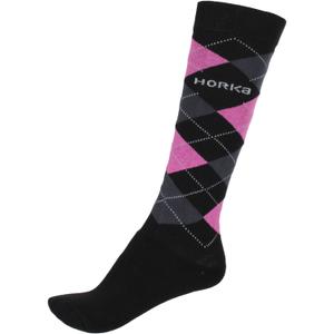 145450-272-socken-horka-check-black-rosa