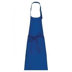 k8000-royalblue-schurze-kariban-polycoton-sans-poche-konigsblau-tu