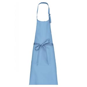 k8000-skyblue-schurze-kariban-polycoton-sans-poche-himmelblau-tu