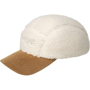 k5466-nt159-5-panel-cap-kangol-script-faux-sherpa-naturlich-tu