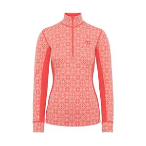 622691-candy-langarmunterhemd-1-4-reissverschluss-fur-frauen-kari-traa-rose-light-red
