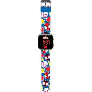 8435507887199-kinderuhr-kids-licensing-marvel-spidey-the-amazing-friends-schwarz-blau-rot-18x7-5x3-cm