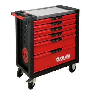 9519126601-teile-garnierter-wagen-mit-schrank-6-schubladen-mob-xliner-x126-rot-schwarz-tu