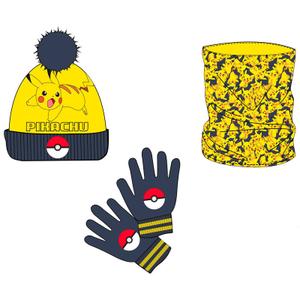 8436580114479-schal-mutze-und-handschuhe-nintendo-pokemon-pikachu-gelb-schwarz-tu
