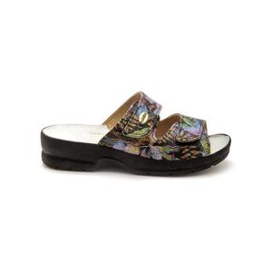 1005195-0026-extra-grosse-damen-mules-mit-klettverschluss-pediconfort-blumenmuster-auf-schwarzem-hintergrund