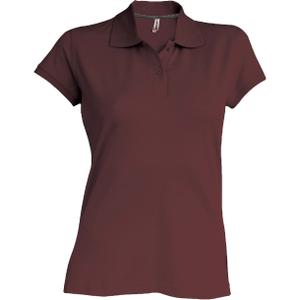 k242-chocolate-damen-polo-mit-kurzen-armeln-kariban-schokolade