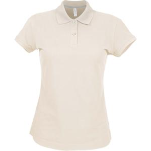 k242-lightsand-damen-polo-mit-kurzen-armeln-kariban-hellbeige