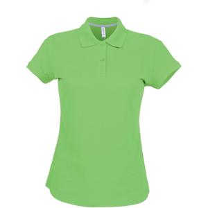 k242-lime-damen-polo-mit-kurzen-armeln-kariban-neongrun