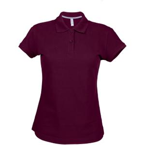 k242-wine-damen-polo-mit-kurzen-armeln-kariban-burgunderrot