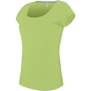 k384-lime-t-shirt-kariban-col-bateau-neongrun
