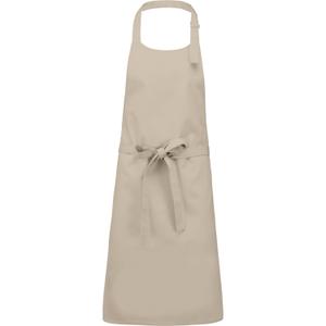 k8000-beige-schurze-kariban-polycoton-sans-poche-beige-tu