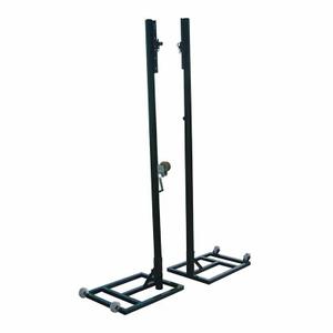 0012422-set-aus-2-mobilen-volleyballpfosten-aus-metall-softee-equipment-grun-o80-mm