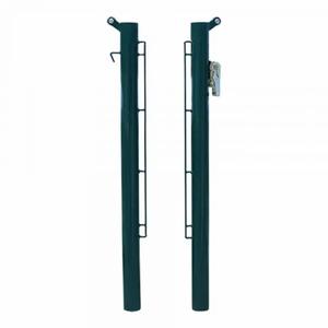 0041008-paar-feste-80-mm-padel-pfosten-aus-metall-softee-equipment-deluxe-grun-92-cm