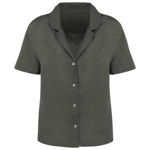 sp523-organic-khaki-damen-leinenbluse-mit-bowlingkragen-spasso-organic-khaki