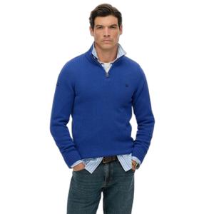 m6110706a-ac7-pullover-mit-stehkragen-aus-strick-und-baumwolle-superdry-kobaltblau